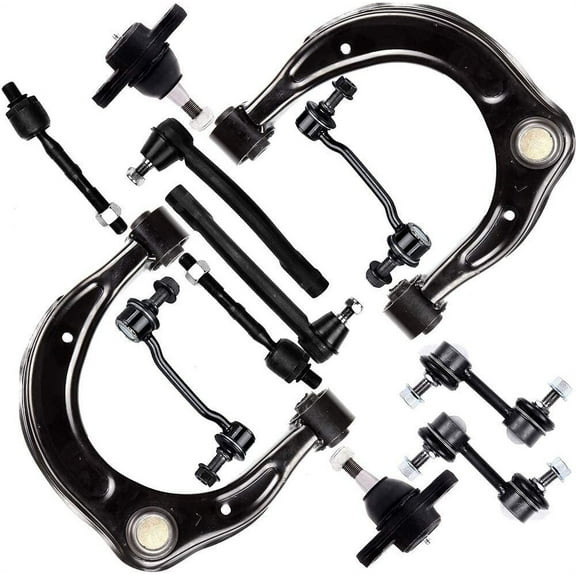 CCIYU Upper Control Arm Lower Ball Joint Front Rear Sway Bar End Link Outer Inner Tie Rod End fit for 2008 2009 2010 2011 for Hyundai Azera 2009 2010 for Hyundai Sonata 12pcs Suspension Kit