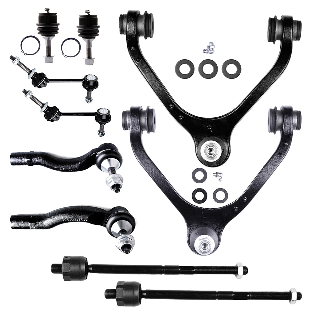 CCIYU Upper Control Arm Lower Ball Joint Front Sway Bar Outer Inner Tie Rod fit for 2003-2011 for Ford Crown Victoria for Lincoln Town Car for Mercury Grand Marquis 10pcs Suspension Kit