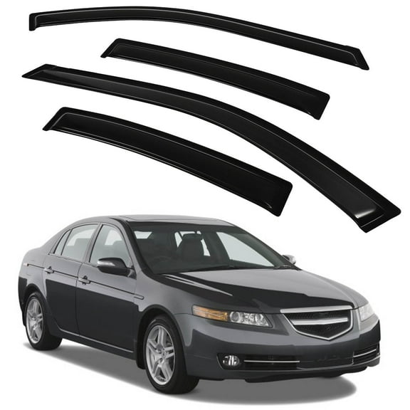 CCIYU Window Visors Side Window Deflector Window Deflector Sun Rain Guard 4Pcs Set Replacement fit for 2004-2008 For Acura TL