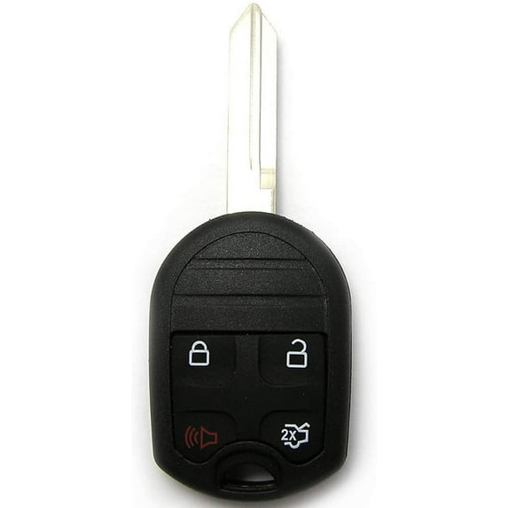 CCIYU X 1 Flip Key Fob with Key Blade 4 buttons Replacement for 2001-2016 for Ford for Crown Victoria for Edge for Escape Series with FCC CWTWB1U793D