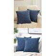 CCJR 4 Packs Dusty Blue Decorative Throw Pillow Covers 18x18 Inch for