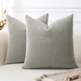 CCJR Pack of 2 Textured Boucle Throw Pillow Covers Square Pillow Cases