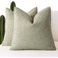 CCJR Set of 2, Decorative Textured Boucle Throw Pillow Covers Accent