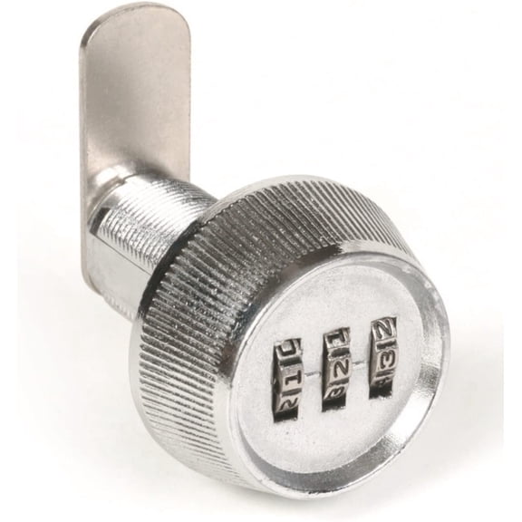 CCL Combination Cam Lock, Straight Cam L 1 1/4 in, Zinc Finish 39051