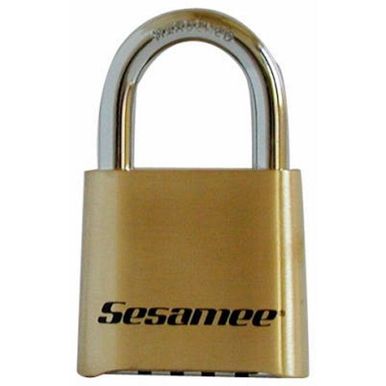 CCL K436 Sesamee 4 Dial Resettable Brass Padlock - Walmart.com