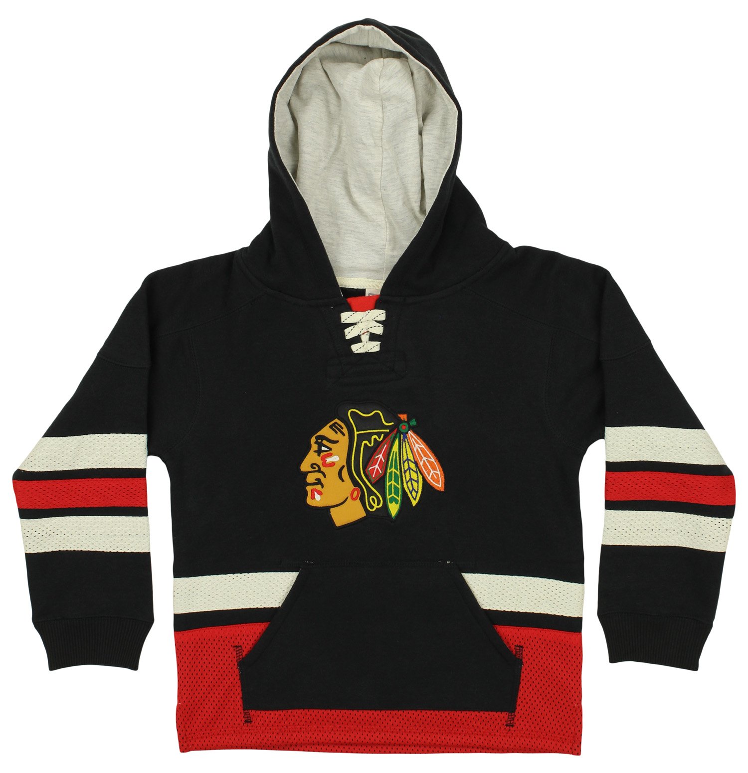CCM NHL Kids Chicago Blawckhawks Retro Skate Pullover Hoodie, Black -  Walmart.com
