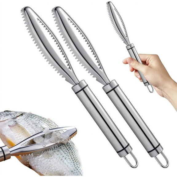 CCMAOLU Catfish Skinner Scraper, Stainless Steel Scale Remover Tool for Fish & Chicken, Fast & Easy Kitchen Gadget with Ergonomic Handle, Food Grade Cleaner for Poultry Lungs & Seafood