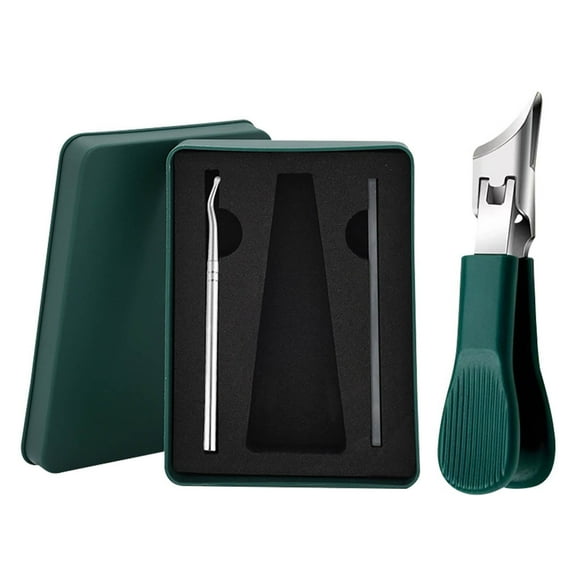 CCMAOLU Eagle Beak Nail Clippers for Thick Toenails, Wide Jaw Anti-Splash Slanted Clipper with Long Handle, Precision Steel Blade & Comfort Grip, Ideal Gift for the Elderly, Women & Family