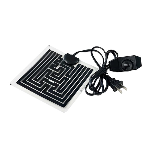 CCMAOLU Reptile Heating Pad,110V Graphene Heat Mat for Turtles,Frogs,Lizards & Snake Terrariums,Fast & Safe Portable Pet Pad,Thin Craft Resin Design for Travel & Home Use