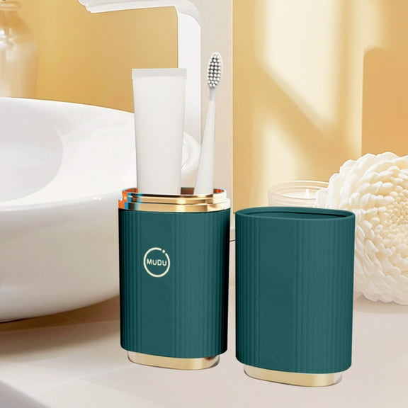 CCMAOLU Travel Toothbrush Case Holder, Multifunctional Travel Cup Toothbrush Case and Carrier, Travel Toothbrush Storage Box for Home Bathroom School Travel Business Trip Camping
