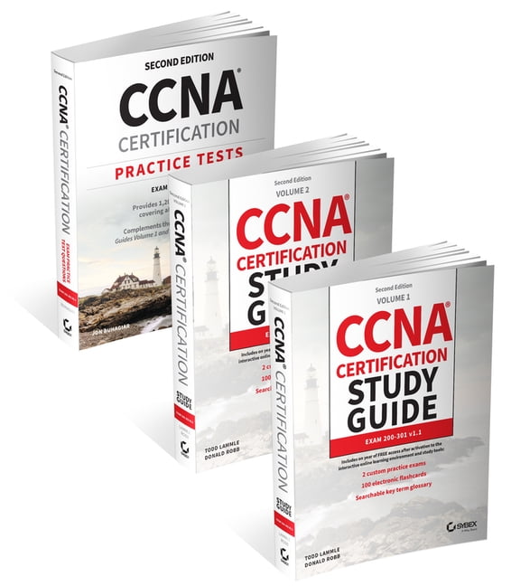 Sybex Study Guide CCNA Certification Study Guide Volume 1, Volume 2, and Practice Tests Kit: Exam 200-301 V1.1, (Paperback)