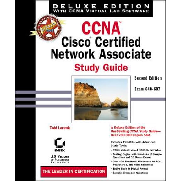 Pre-Owned CCNA: Cisco Certified Network Associate Study Guide, Deluxe Edition (Book with CD-ROM) (Hardcover) by Todd Lammle