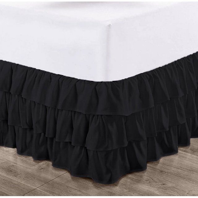CCNY 18" Inch Drop Multi Ruffled Bed Skirt Full Size 100 Microfiber