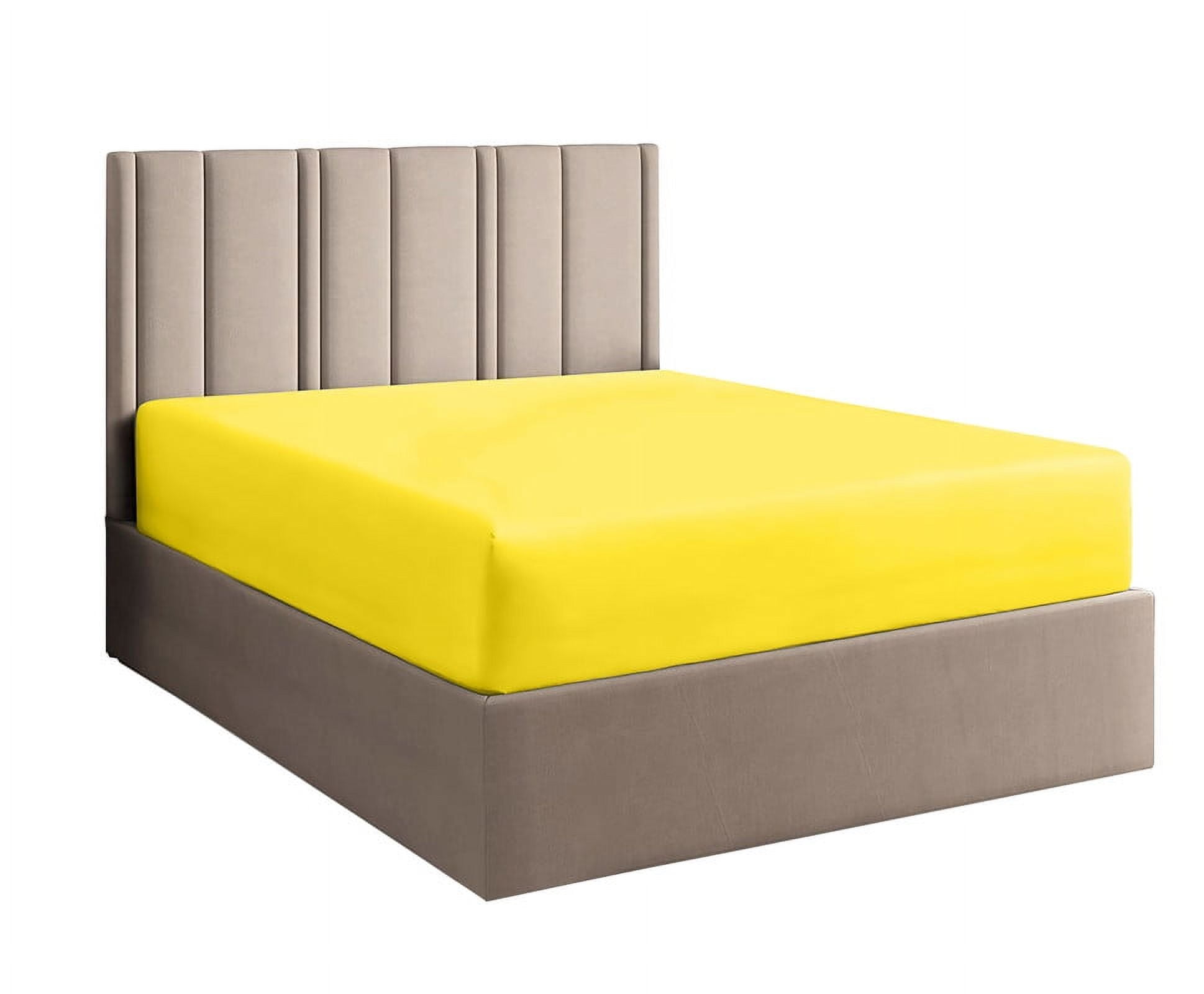 CCNY 600 TC Egyptian Cotton 1 Fitted Sheet & 2 Pillowcases 15 Inch Deep