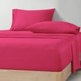 thumbnail image 1 of CCNY 600 TC Egyptian Cotton Bed Sheets, Luxurious Soft for Hotel Quality 4Pc Sheet Set - 1 Fitted Sheet, 1 Flat Sheet & 2 Pillowcases 15 Inch Deep Pocket (Full XL-Hot Pink Solid), 1 of 8