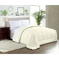 thumbnail image 1 of CCNY 600 TC Egyptian Cotton Comforter with 2 Matching Pillowcases Size SKP Plus Ivory Solid Pattern Breathable Quilted Case, 1 of 4