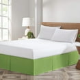thumbnail image 1 of CCNY Magic Bed Skirt 10 Inch Drop Pleated Pattern With Split Corners Microfiber Bed Skirts (Twin-Sage), 1 of 8