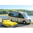 thumbnail image 1 of CCNY RV Sheet Set Bunk 36X76" Truck Sleeper 600 TC Egyptian Cotton Solid Camper 4PC Hotal Feel Sheets 6" Deep Pocket Yellow, 1 of 8