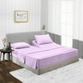 thumbnail image 1 of CCNY Top Split Flex Sheet Set for Adjustable Bed 32" Split Head Queen Lilac 1000 TC Egyptian Cotton 4pc fits upto 18" Deep Pocket, 1 of 8