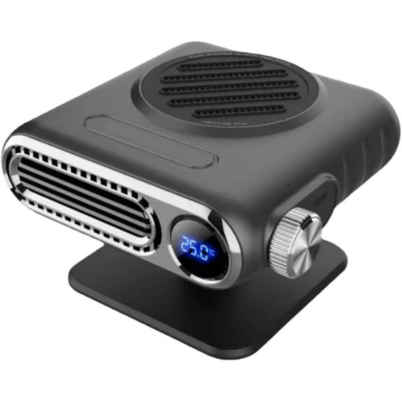 CCNZZITSHT 12V/24V Portable Car Heater, With Digital Thermostat, Portable Heater, 150W Rapid Defrost Demister For Windshield & Cabin Winter Warmth Fast Heating Fan