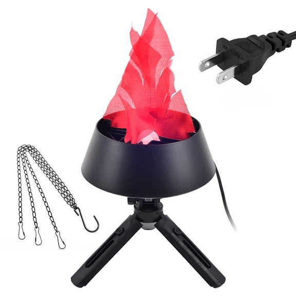 CCNZZITSHT 3D Fake Flame Lamp,110V Electric Campfire Artificial Flickering Flame Table Lamp Fake Fire Light Realistic Flame Stage Effect Light for Christmas Party Festival Decoration