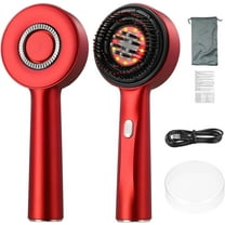 CCNZZITSHT Scalp Massaging Brush,3 in 1 Electric Hair Massager with IPX7 Waterproof,Cordless Red Light Hair Massager,Scalp Massage Comb,Hair Oil Applicator