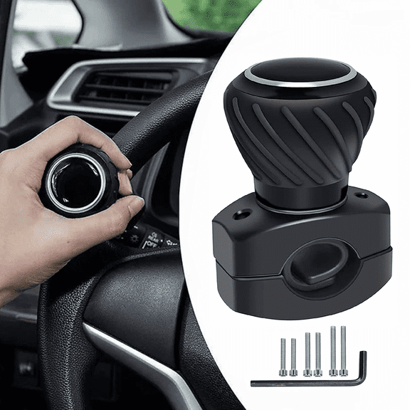 CCNZZITSHT Steering Wheel Knob, Universal Car Steering Wheel Aid Assister Spin Knob Fit for Steering Wheel, Cars, Semi Truck, Forklifts, Tractors