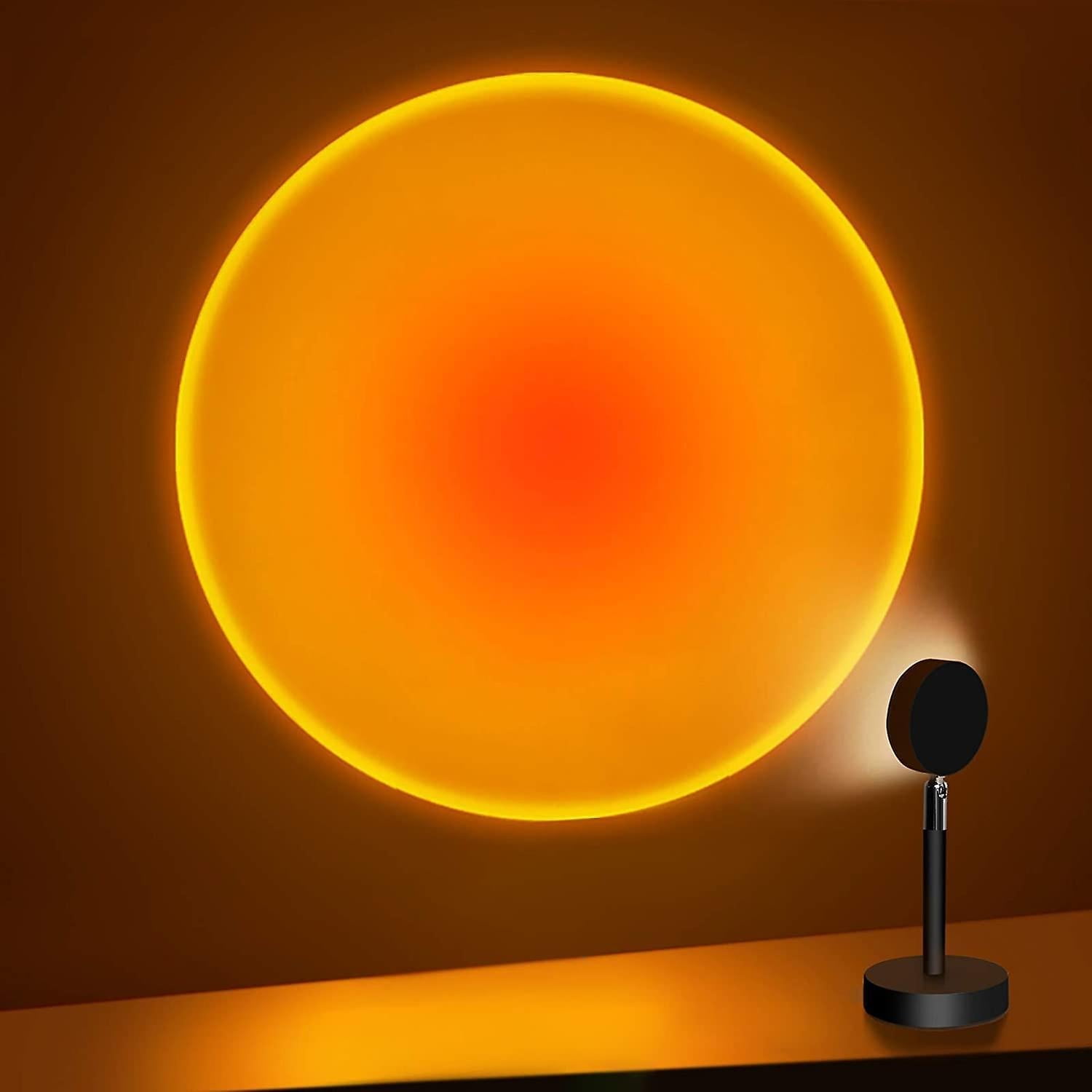 CCNZZITSHT Sunset Projection Lamp, 180 Degree Rotation Rainbow Projection Lamp Led Light,sunset Night Light Projector For Party Bedroom Decor (sunset Red)