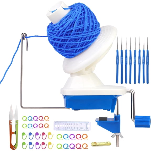 CCNZZITSHT Yarn Ball Winder - Crochet Thread Winder | Manual Winderr Yarder | Wool Spool For Crochet | Multifunctional Filament Ball Spool | Handmade Craft String Spool | Create