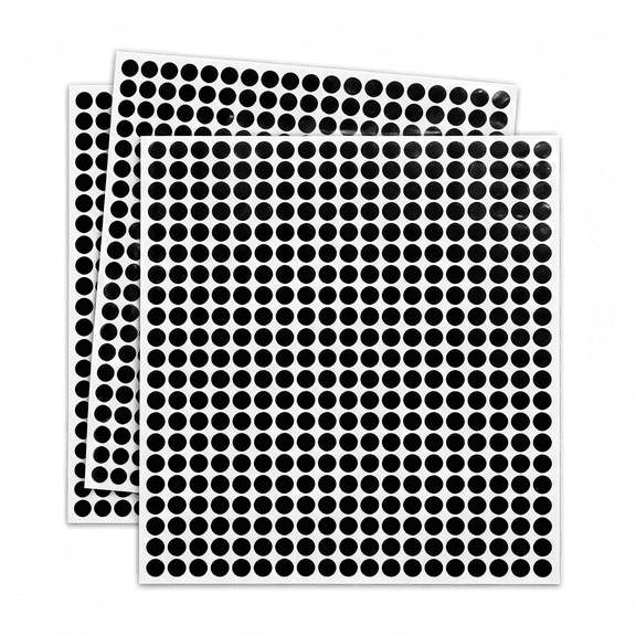 CCOCC 1/4" Black Dot Stickers Small Tiny Mini Little Circle Stickers|Used As Calendar Markers,Kindergarten Activities,Craftst,Recommended for Writing with Oil-Based Markers,Strong Adhesion.