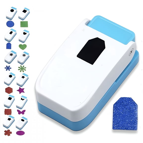 CCOCC 1 Inch Square Lever Punch, Embossing Tab Tool for Paper Crafts