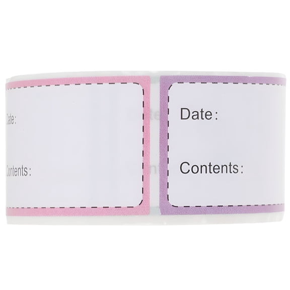 CCOCC 1 Roll Freezer Labels Food Storage Stickers Refrigerator Freezer Paper Labels Food Labels(250 Labels Per Roll)
