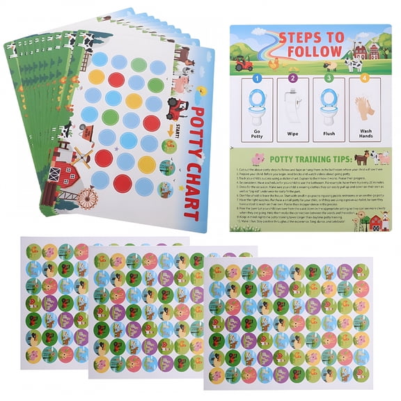 CCOCC 1 Set Toilet Training Sticker Kids Potty Training Sticker And Chart Potty Training Chart Sticker