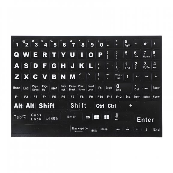 CCOCC 1 Sheet Replacement Keyboard Sticker Keyboard English Letter Decal Supply