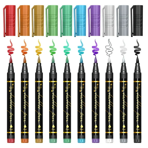 CCOCC 10 Colors Body Art Marker Pen Body Art Pens Quick-Drying Body Art Pen Marking Skin Design
