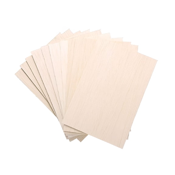 CCOCC 10 Pack Unfinished Wood Sheets,Balsa Wood Thin Wood Board for House Aircraft Ship Boat Arts and Crafts,DIY Ornaments