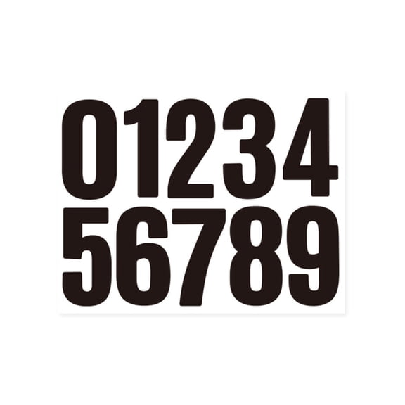 CCOCC 10 Pcs 4" Large Reflective Address Numbers-Stick for Mailbox,House,Door-Easy to Apply