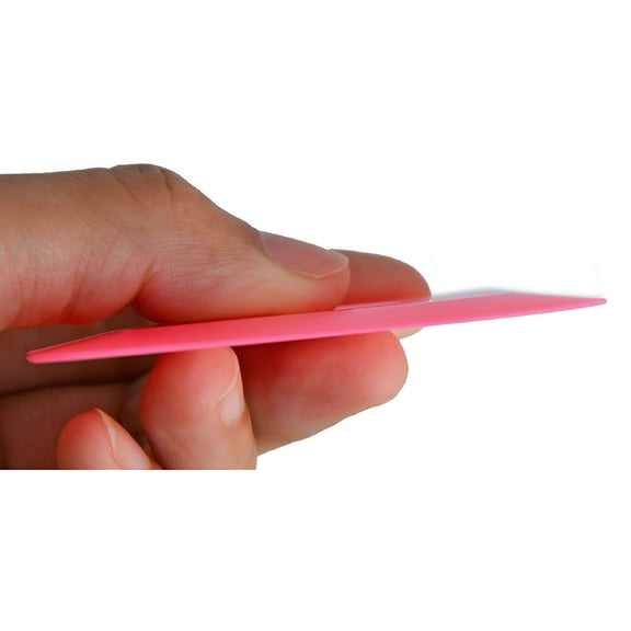 CCOCC 10 Pcs Mini Pink Hard Card Squeegee Scraper Tint Car Vinyl Film Wrap Tools