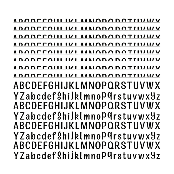 CCOCC 10 Sheet Small Letter Stickers, 1/2 Inch Self Adhesive Alphabet Stickers, Cute Vinyl Letter Stickers for Arts Crafts Outdoor Sign Poster Windows Doors Mailboxes Car Truck - Black