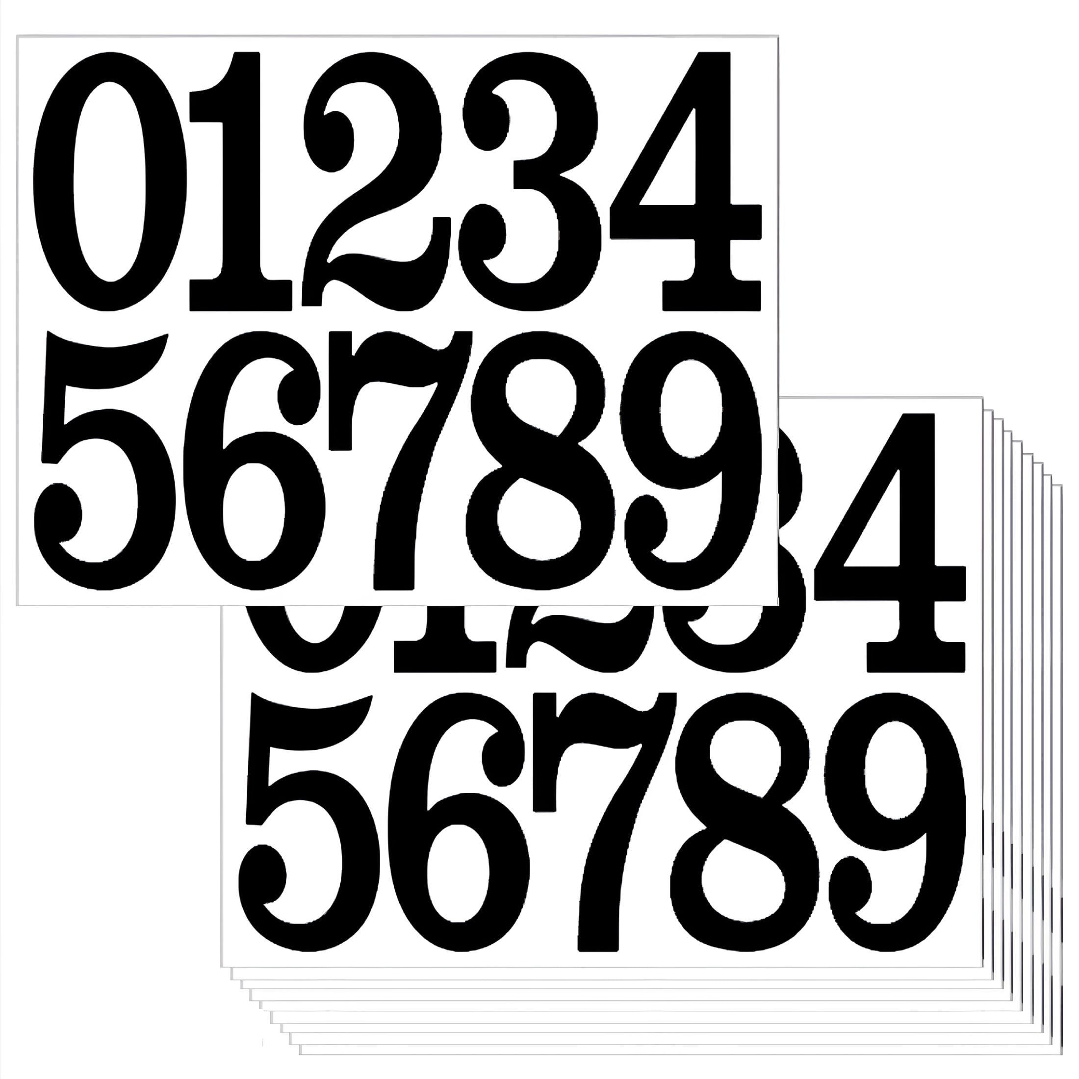 CCOCC 100 PCS Mailbox Numbers for Outside,Vinyl Numbers Stickers ...