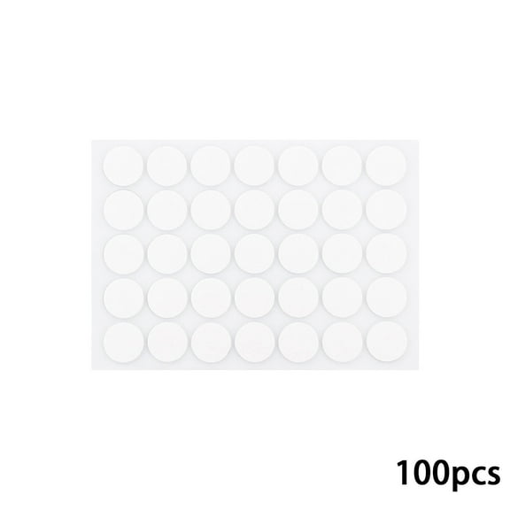 CCOCC 100 Pcs Glue Dots,20*0.8mm Strong Bonding Dots Dots,No Residue Invisible Look Glue Dots Double Sided,Style2
