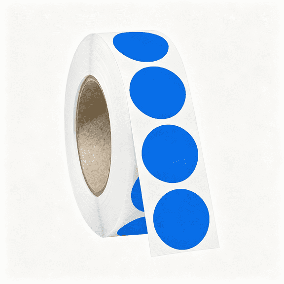 CCOCC 1000 Pcs 3/4" Blue Dot Stickers Round Circle Coding Labels|Used for Manual Labor"Kindergartensgarage Yard Price Salesorganizing Activity Color Groups,Marking Spice Bottles