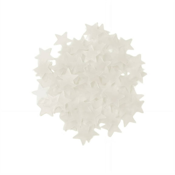 CCOCC 100Pcs Glow In The Dark Stars for Ceiling,Fluorescent Wall Stickers Wall Stickers Decor,Eco-Friendly Plastic Materials Ceiling Decor,Transparent White