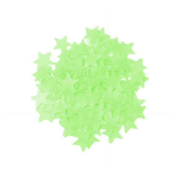 CCOCC 100Pcs Glow In The Dark Stars for Ceiling,Children'S Bedroom Wall Stickers Decor,Ideal for Decoration Ceiling Decor,Green