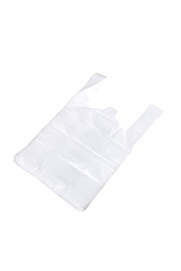 2026 New Lightweight Plastic Bag with Handle for Grocery and Bakery Plastic Grocery Bags with Handles 100Pcs