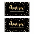 thumbnail image 1 of CCOCC 100pcs Black Gold Thank You for Supporting My Small Business Cards,Thank You Cards,2 x 3.5 Inch, 1 of 4