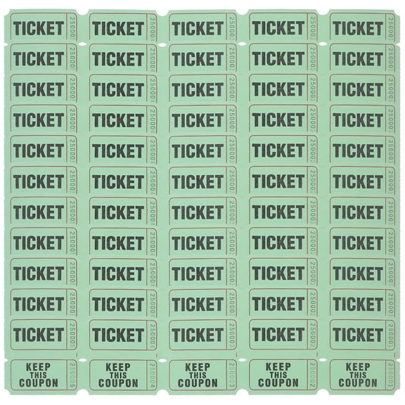 CCOCC 100pcs Raffle Tickets Party Game Festival Universal Tickets for Events Carnivals