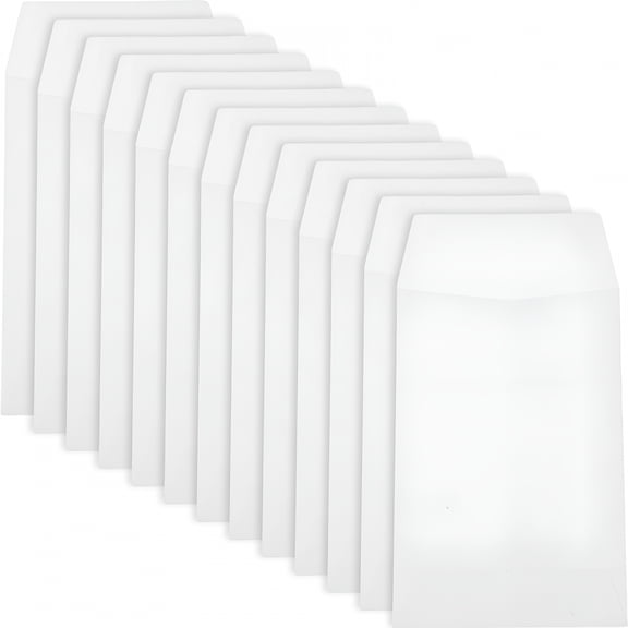 CCOCC 100pcs Small Coin Envelopes Paper Envelopes for Money Keys Coins Trinkets Storing