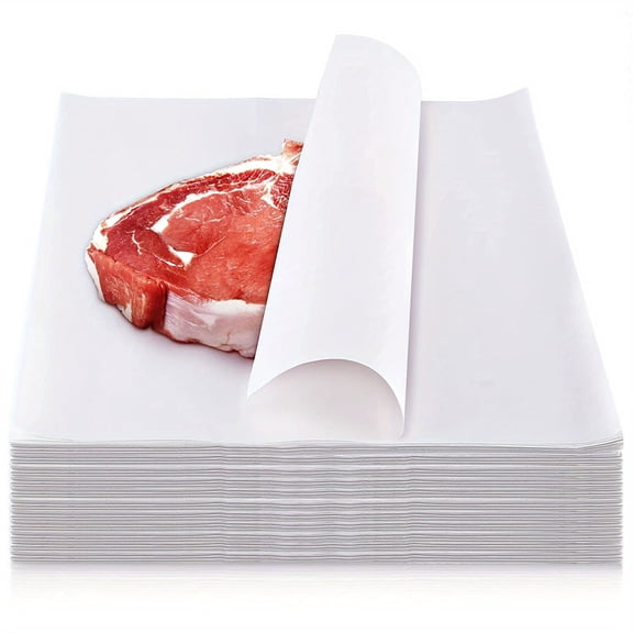 CCOCC 100pcs White Butcher Paper 12 X 12 Inches Disposable Butcher Paper Sheets Square Meat Sheet Precut Butcher Paper No Wax Butcher Paper For Wrapping Meat,Heat Press,Art Project