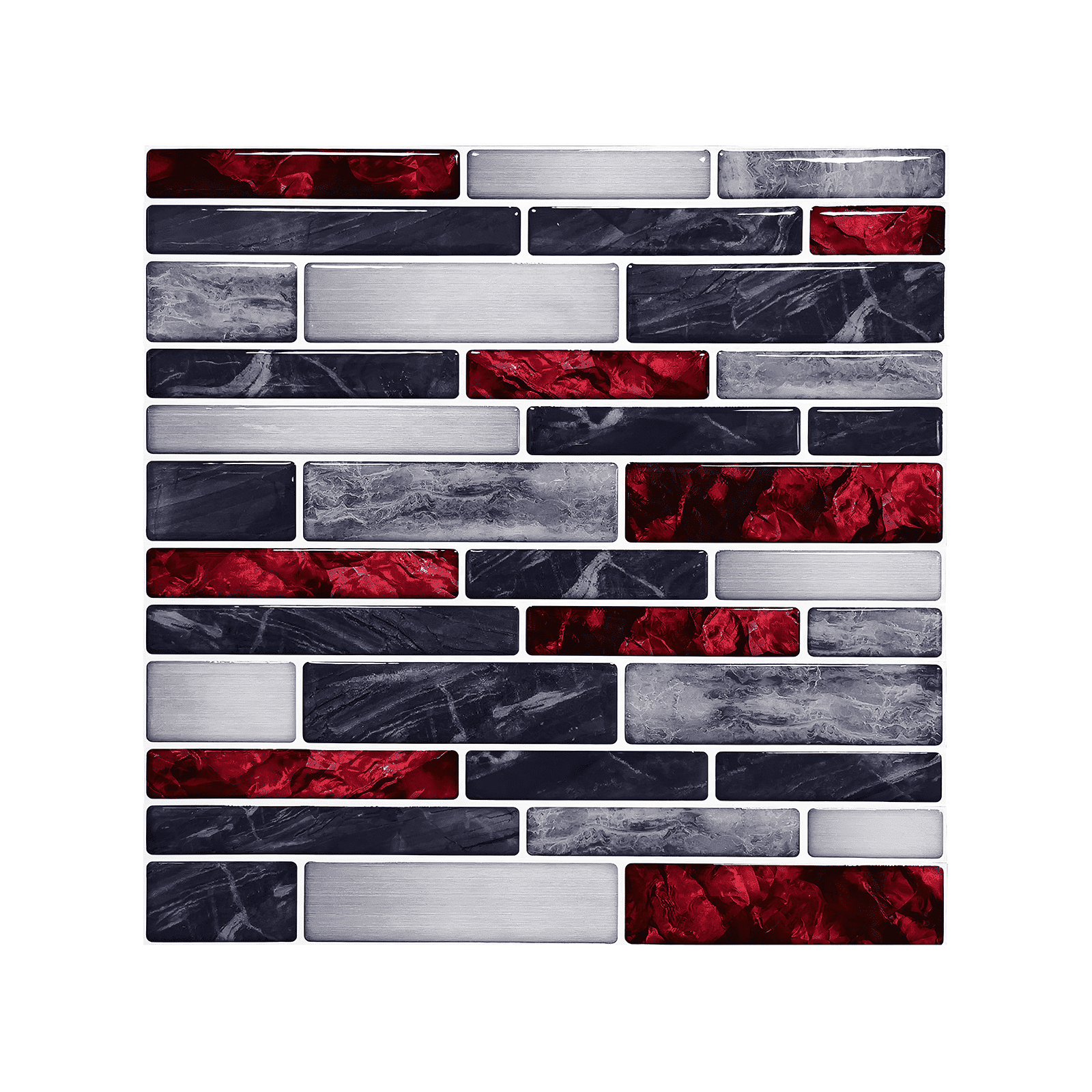 CCOCC 10Pcs 3D Wall Art Good Quality Faux Marble Texture Countertop Contact Paper Easy to Apply and Clean Counter Top Peel and Stick Waterproof Style